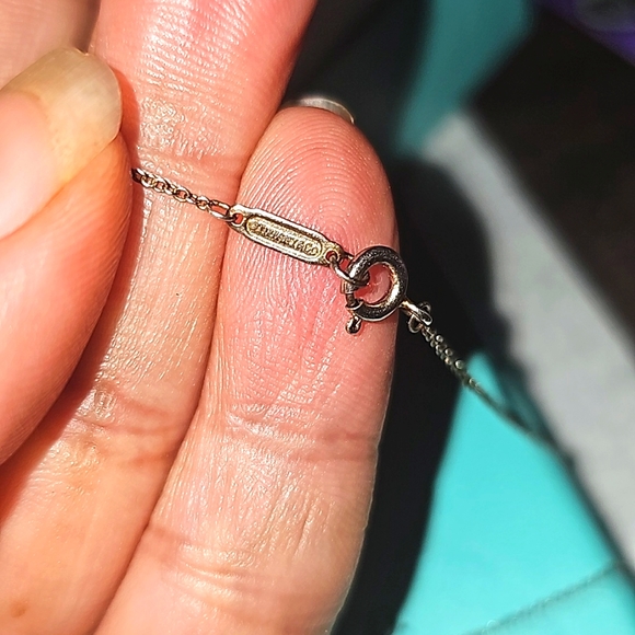 Tiffany & Co. Triple Key Motif Silver Gold Pendant Necklace Ag925 Au750 18in Lg - Picture 9 of 15